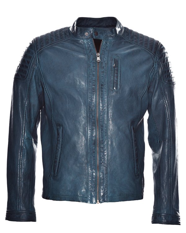 Lederjacke - sea port