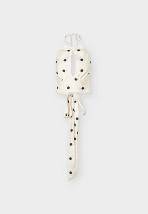 Bardot, PHEOBE HALTER TIE - Débardeur - off-white/black