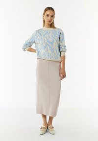 comma casual identity Bleistiftrock - helles beige