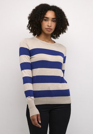 Jumper - blue feather gray mel stripe