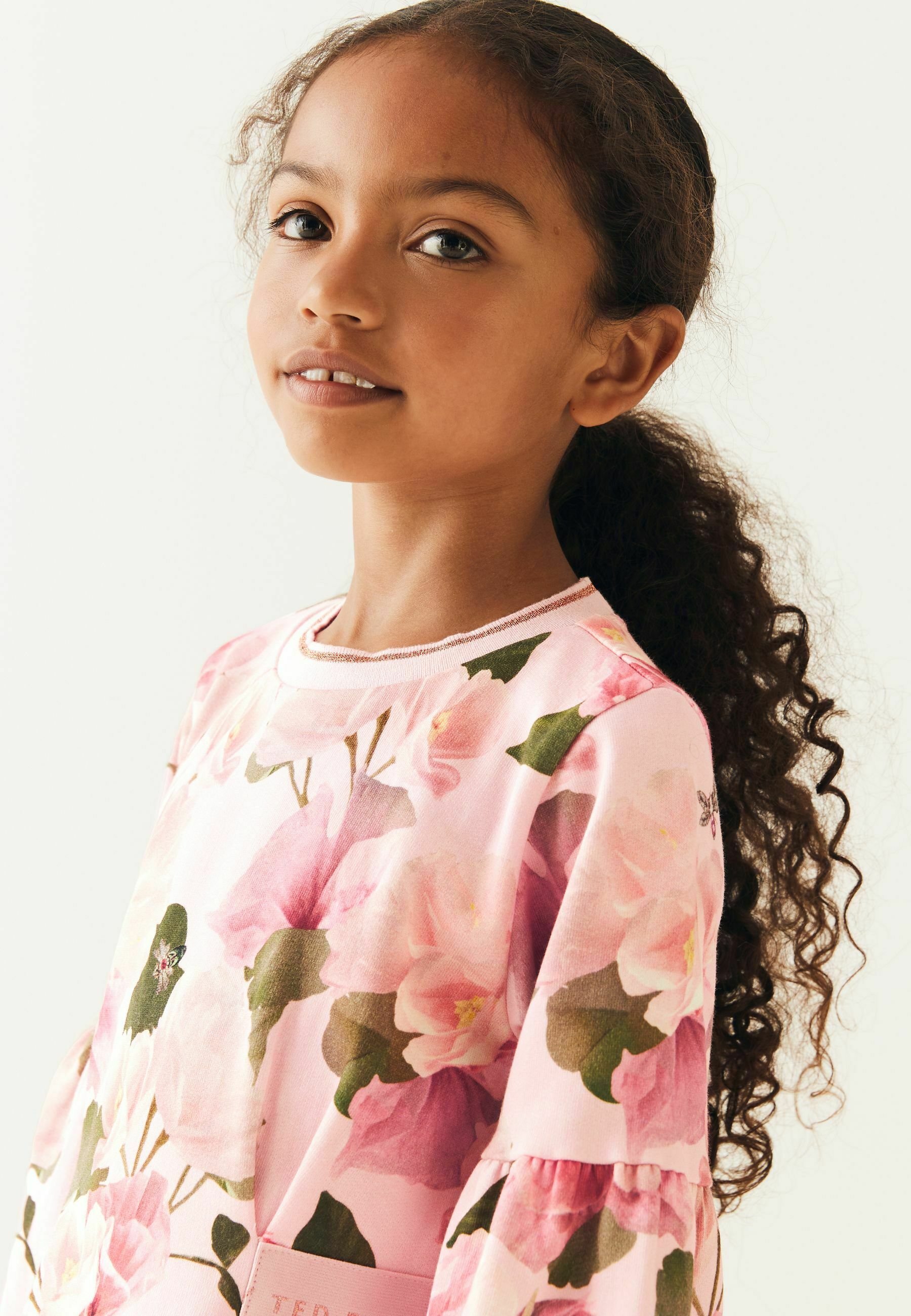 Robe Ted Baker Rozey - Taille 1 (US 0-2) - Soie Fleurie, Style Patineuse/évasée - Occasion Comme Neuve (portée 1 Fois)