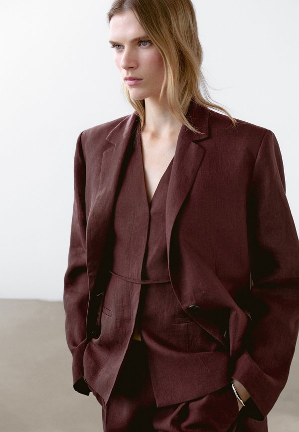 TWO - Blazer - mottled bordeaux