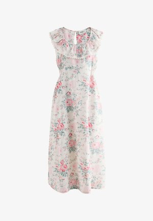 Cath Kidston, REGULAR FIT - HACKNEY ROSE FRILL TRIM MIDI DRESS . - Vestido informal - cream