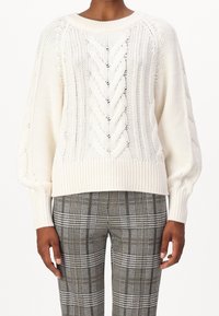 BOSS Strickpullover - white