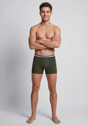 TOM TAILOR, TOM TAILOR LONG-PANTS 3ER PACK - Boxer briefs - grün-dunkel-uni