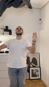 Weekday BLEND HALF ZIP TURTLENECK  - Strikkegenser - dark grey