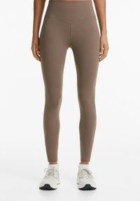 OYSHO - POLYAMIDE ANKLE-LENGTH WITH COTTONY HANDFEEL 65cm - Pajkice - brown Miniaturna slika 1