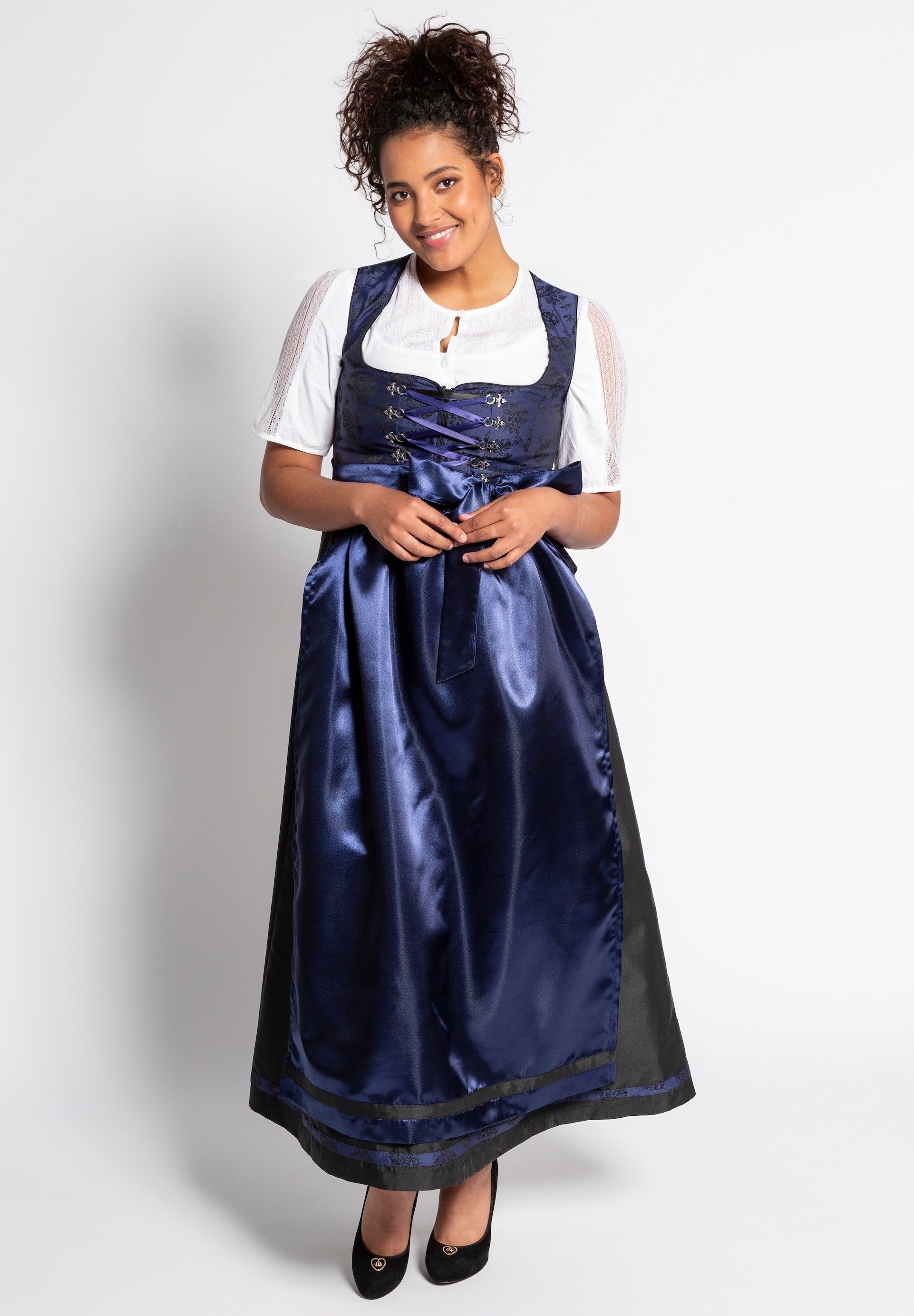 Ulla Popken Dirndl - middernachtblauw 