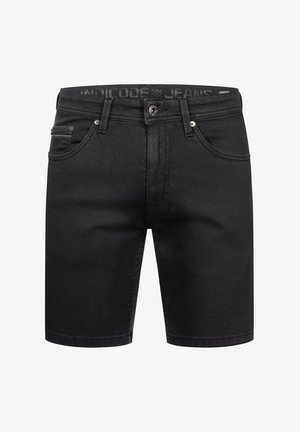 INDICODE JEANS, INSYMON - Denim shorts - black