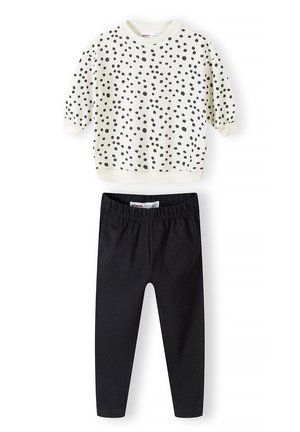 2 PCS SET - Leggings - Byxor - white black