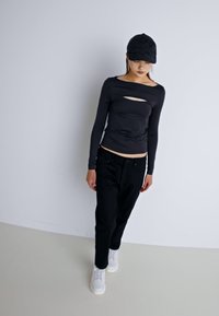 G-STAR CUT OUT SLIM BOAT - Ilgarankovis viršutinės dalies drabužis - shadow