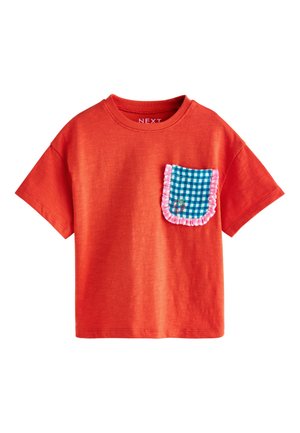 Next REGULAR FIT - SHORT SLEEVE POCKET  - T-shirt imprimé - red gingham