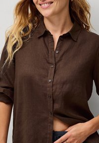Ellos Collection MAGDA - Košilová halenka  - braun