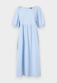 VMVICHY TIE BACK CALF DRESS - Denné šaty - granada sky/white