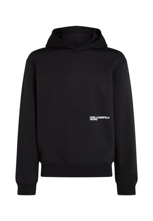 Karl Lagerfeld Jeans, SMOKE LOGO - Суитшърт с качулка - black