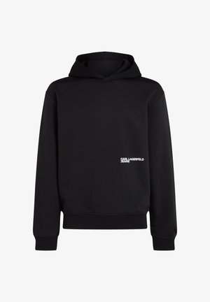Karl Lagerfeld Jeans, SMOKE LOGO - Суитшърт с качулка - black