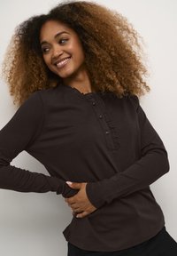 Cream CRNAIA FLOUNCE  - Bluza - chocolate plum