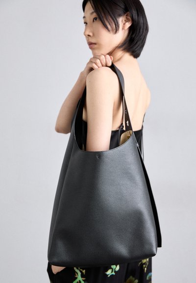 Tory Burch ROMY HOBO - Shopping bag - black