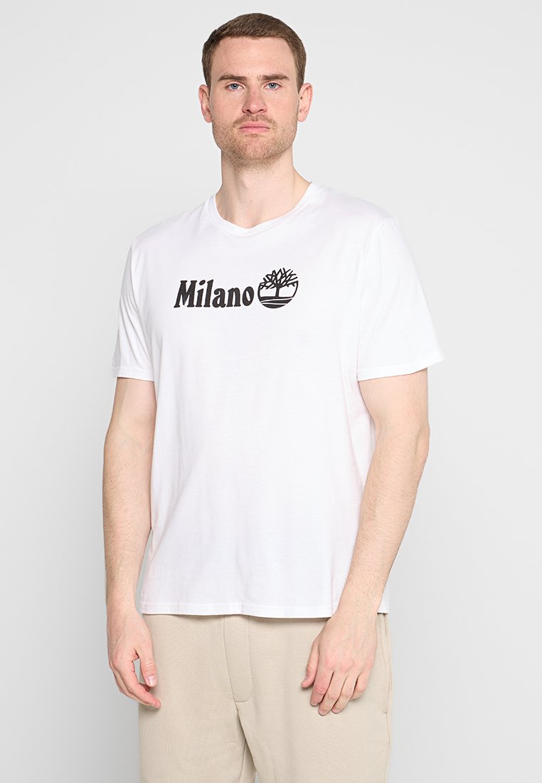 Timberland T-shirt print wit Timberland T-shirt print wit