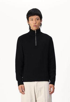 JPRBLAMILANO HALF ZIP - Jumper - black beauty