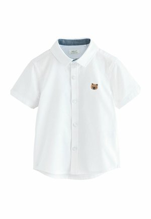 Next REGULAR FIT SHORT SLEEVE OXFORD - Shirt - white oxf with bear character