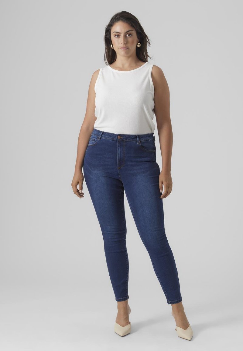 Vero Moda Curve Jeggings donkerblauw denim