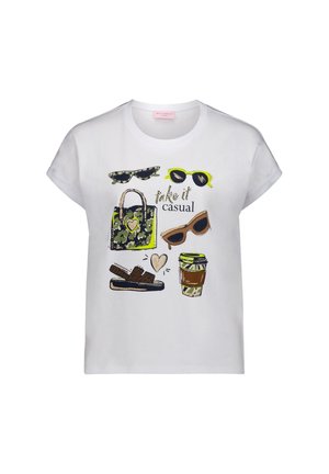 Betty Barclay, BETTY BARCLAY MIT AUFDRUCK CASUAL-SHIRT - T-shirt imprimé - patch white brown