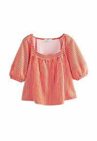 Next REGULAR FIT - VOLUME HALF SLEEVE - Blůza - red white stripe