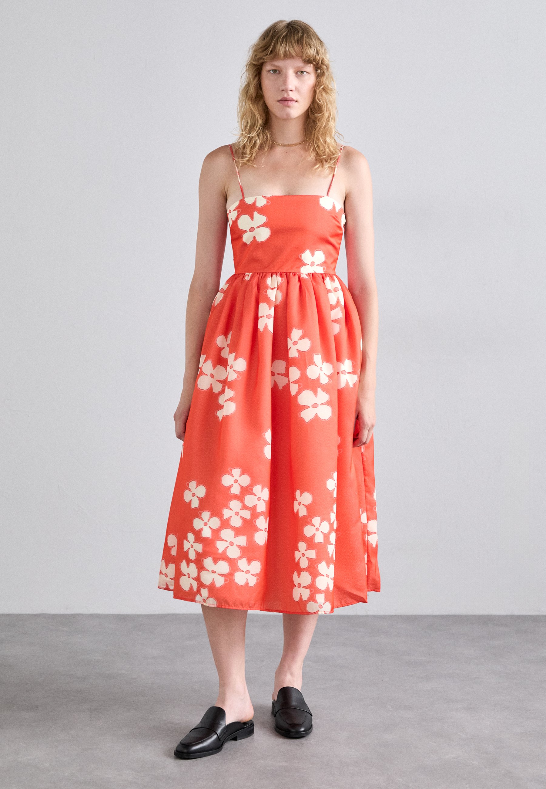 Stine Goya YANINA ORGANZA - Day dress - ditzy poppies/coral
