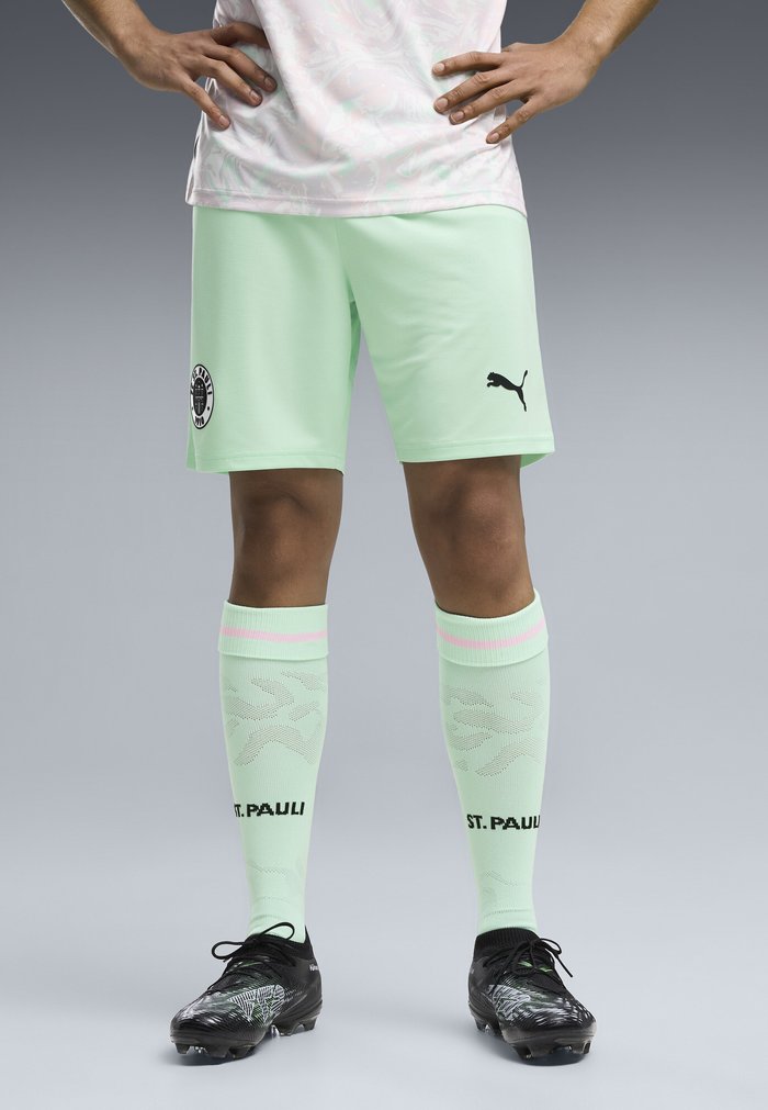 PUMA FC ST. PAULI 26/27 SHORTS - Pantalón corto de deporte - minty burst-pink lilac