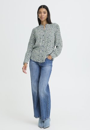 GABRIA FEMI SHIRT - Užsagstoma palaidinė - byflower blurred leprechaun