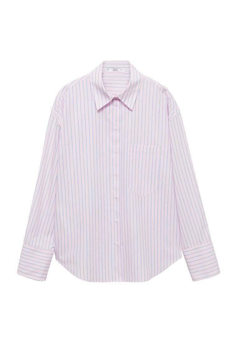 Mango Overhemdblouse donkerroze Mango Overhemdblouse donkerroze