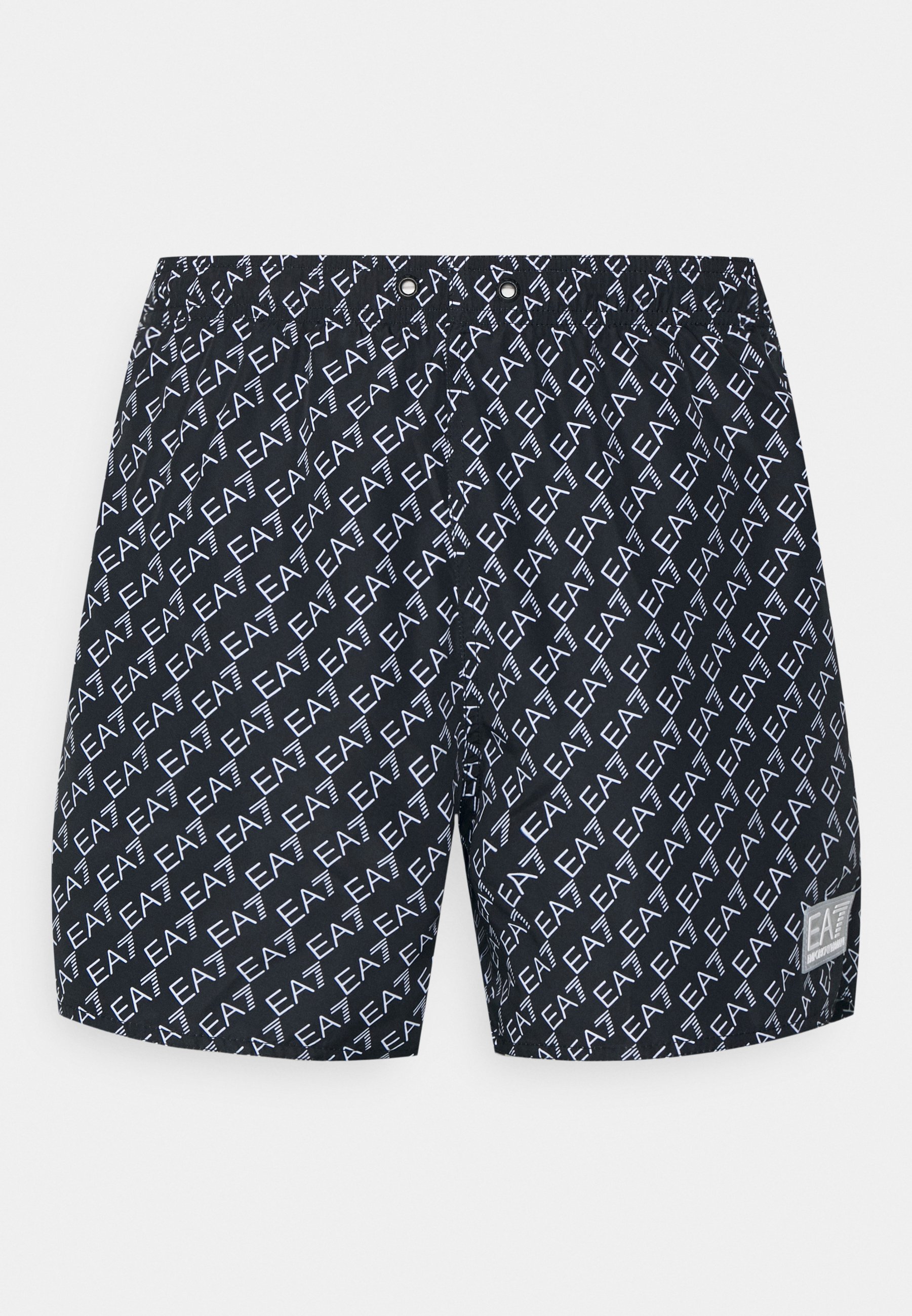 EA7 Emporio Armani SEA WORLD LOGO - Shorts da mare - nero/silver/nero -  Zalando.it