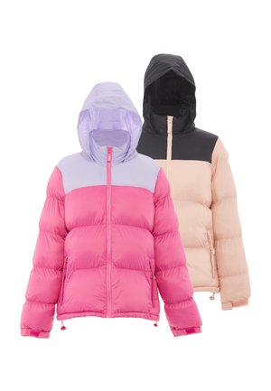 Mo, 2-PACK - Winterjas - pfirsich schwarz  pink lavendel