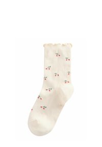 Next RICH FRILL FLUTED ANKLE 4 PACK - Strømper - red/green/cream and brown