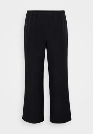 Vero Moda Curve VMCCIRI WIDE - Trousers - black