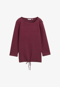 Selected, oxblood red stripe