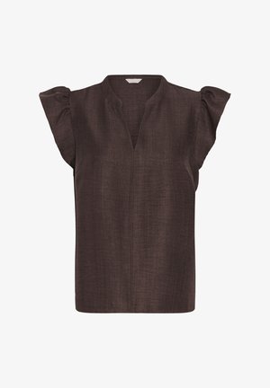 Bon'A Parte, BPODA BLOUSE - Débardeur - black coffee melange