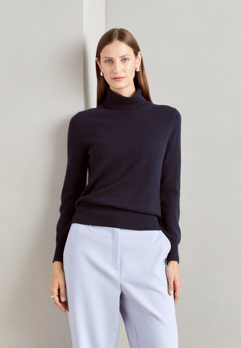 Marks & Spencer ROLL NECK Strikkegenser medium navy/mørkeblå