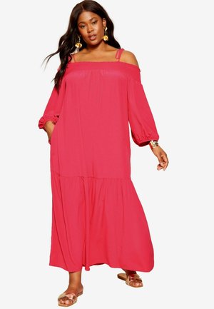 COLD SHOULDER- REGULAR FIT - Maxi šaty - pink