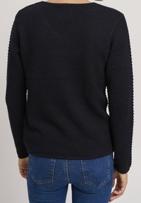 Oxmo Strickpullover - black