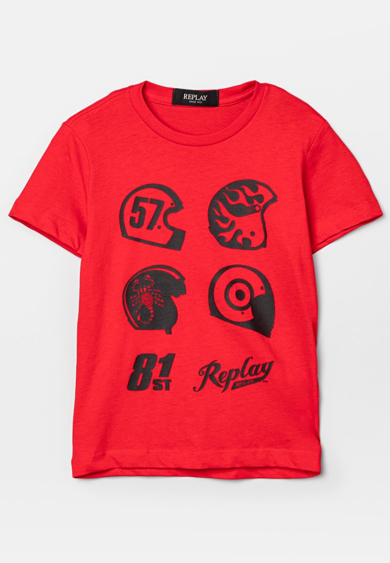 Replay T-shirt print rood