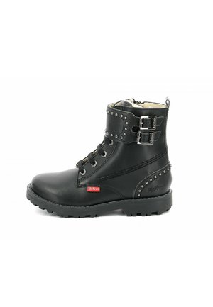 Kickers Babystan Stivali Alti Unisex Per Bambini E Ragazzi - Pelle E Gomma, Chiusura Stringata