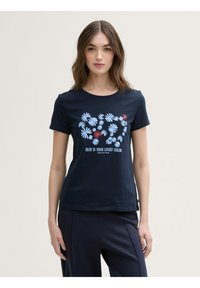 TOM TAILOR DENIM PRINTED  - Camiseta estampada - sky captain blue