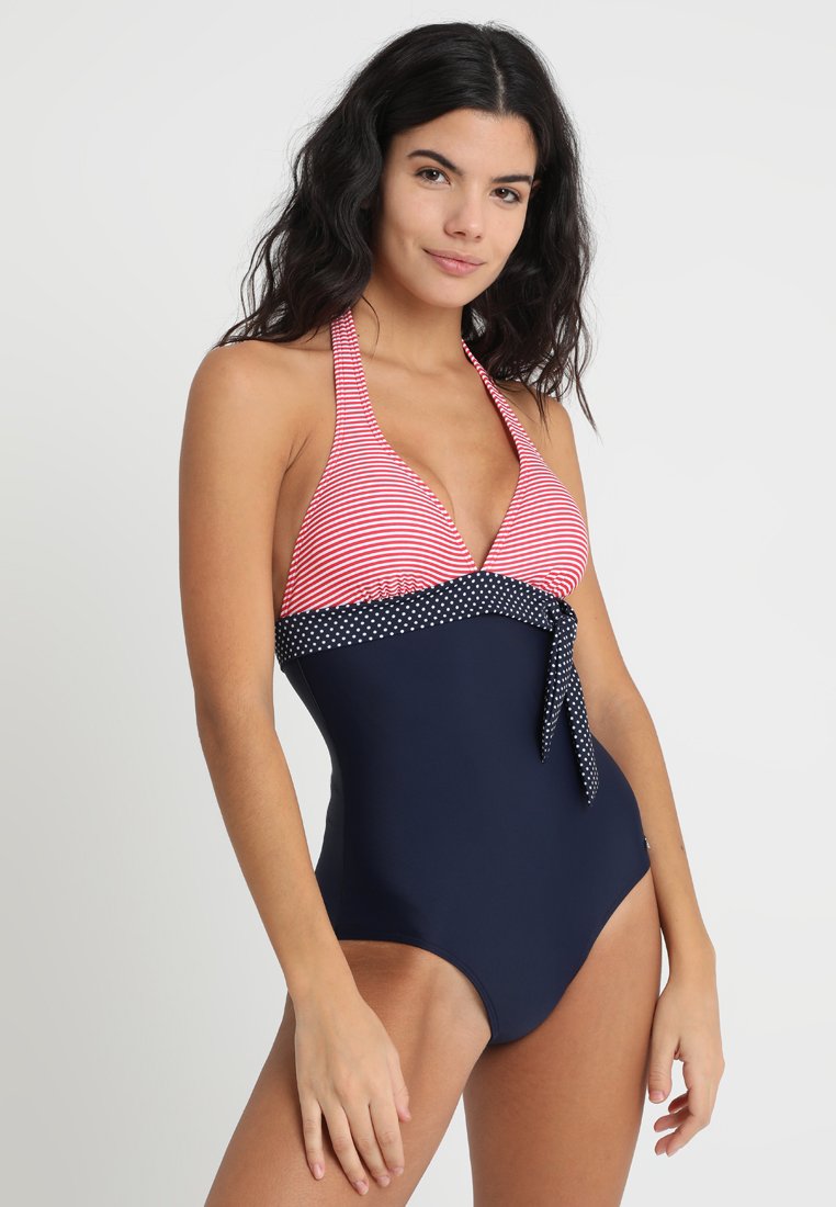 s.Oliver AVNI SWIMSUIT - Uimapuku - navy/red