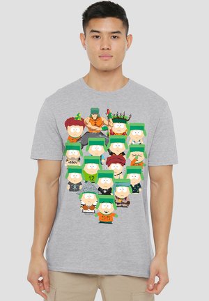 SOUTH PARK MANY FACES OF KYLE - Print T-shirt - mottled grey
