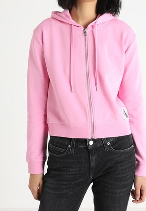 Mikina na zip - pink