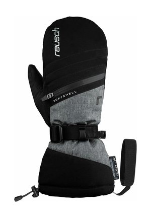 DEMI R TEX XT - Mittens - black grey melange