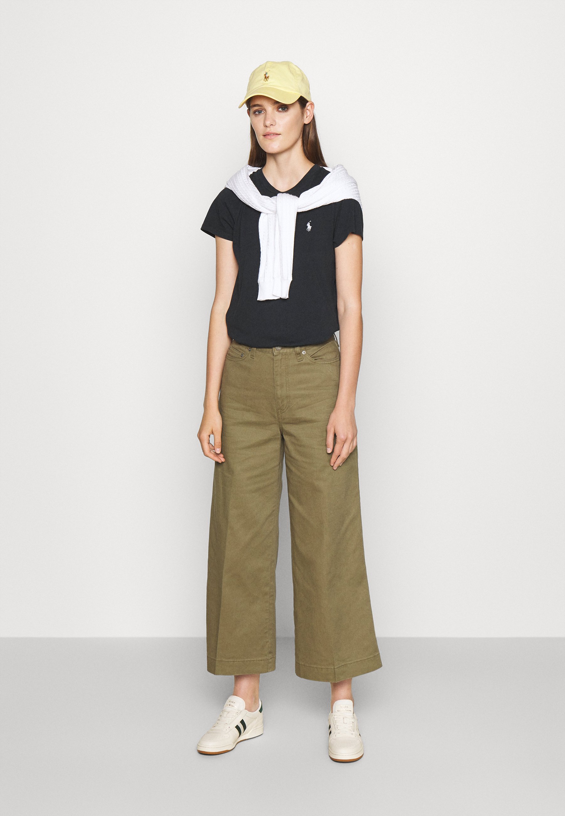 Polo Ralph Lauren CROPPED FLAT FRONT - Pantaloni - basic olive/oliva -  Zalando.it