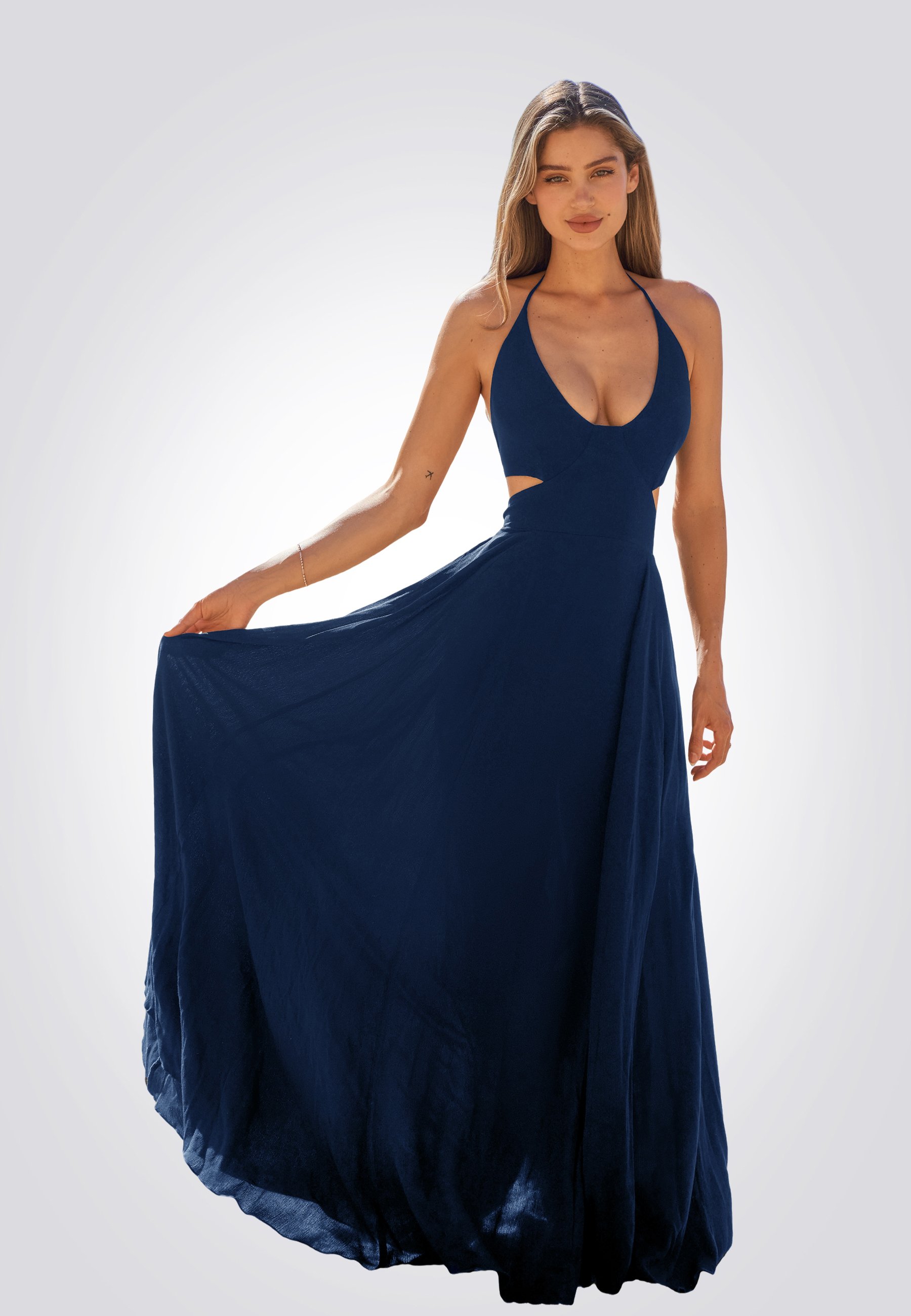 Navy Vestiti Eleganti Abiti Mascara Zalando Vestito Abito Donna